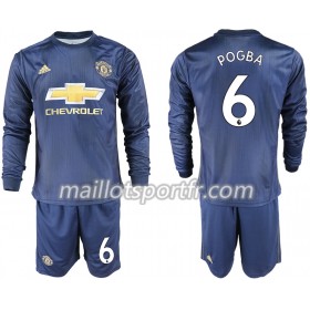 Maillot de Foot Manchester United POGBA 6 Enfant Troisieme 2018/19 ML